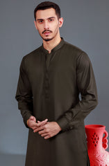 DARK GREY BLENDED KAMEEZ SHALWAR