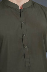 SUMMER'25 MEN KAMEEZ SHALWAR OLIVE