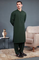 TEAL GREEN BLENDED KAMEEZ SHALWAR