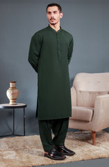 TEAL GREEN BLENDED KAMEEZ SHALWAR