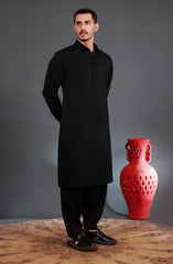 BLACK BLENDED KAMEEZ SHALWAR