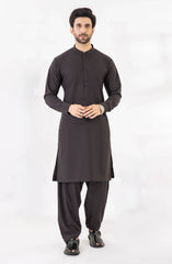 DARK PURPLE BLENDED KAMEEZ SHALWAR
