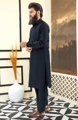 NAVY BLENDED KAMEEZ SHALWAR