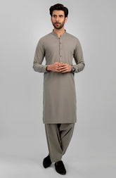 FESTIVE'23 MEN KAMEEZ SHALWAR CASUAL LIGHT BROWN