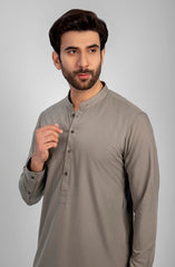 FESTIVE'23 MEN KAMEEZ SHALWAR CASUAL LIGHT BROWN