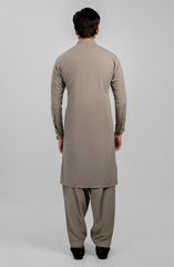 FESTIVE'23 MEN KAMEEZ SHALWAR CASUAL LIGHT BROWN