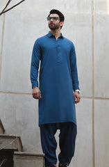 FESTIVE'23 MEN KAMEEZ SHALWAR CASUAL BLUE
