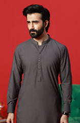 FESTIVE'23 MEN KAMEEZ SHALWAR CASUAL CHARCOAL