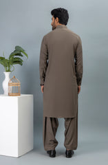 WINTER'23 MEN KAMEEZ SHALWAR CASUAL OLIVE GREEN