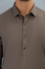 WINTER'23 MEN KAMEEZ SHALWAR CASUAL OLIVE GREEN