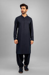 PRE WINTER'23 MEN KAMEEZ SHALWAR CASUAL NAVY BLUE