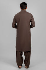 PRE WINTER'23 MEN KAMEEZ SHALWAR CASUAL COCO BROWN