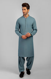 PRE WINTER'23 MEN KAMEEZ SHALWAR CASUAL TEAL