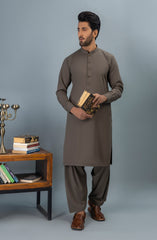 MEN KAMEEZ SHALWAR STYLING OLIVE GREEN