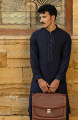 WINTER'23 MEN KAMEEZ SHALWAR SEMI FORMAL NAVY BLUE