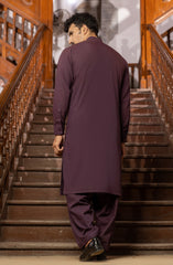 WINTER'23 MEN KAMEEZ SHALWAR SEMI FORMAL MAROON