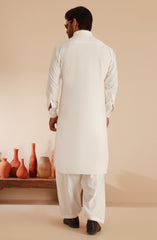 MEN KAMEEZ SHALWAR OFF WHITE