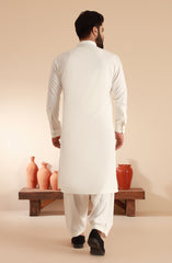 MEN KAMEEZ SHALWAR OFF WHITE
