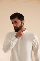 MEN KAMEEZ SHALWAR OFF WHITE