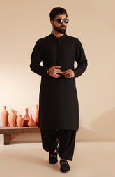 MEN KAMEEZ SHALWAR BLACK
