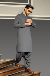 MEN KAMEEZ SHALWAR CHARCOAL