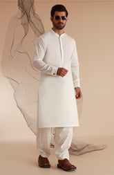 MEN KAMEEZ SHALWAR OFF WHITE