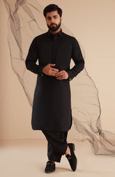 MEN KAMEEZ SHALWAR BLACK