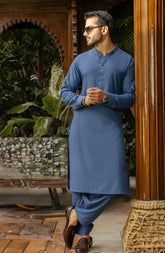 MEN KAMEEZ SHALWAR ROYAL BLUE