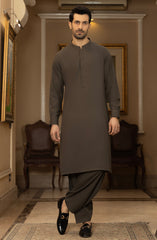 MEN KAMEEZ SHALWAR OLIVE GREEN