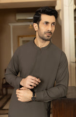 MEN KAMEEZ SHALWAR OLIVE GREEN