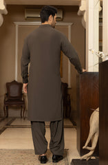 MEN KAMEEZ SHALWAR OLIVE GREEN