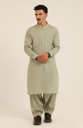 MEN KAMEEZ SHALWAR SEE GREEN