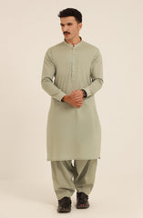 MEN KAMEEZ SHALWAR SEE GREEN