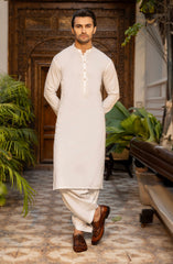 MEN KAMEEZ SHALWAR OFF WHITE