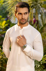 MEN KAMEEZ SHALWAR OFF WHITE