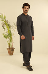 MEN KAMEEZ SHALWAR CHARCOAL