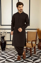SUMMER'25 MEN KAMEEZ SHALWAR CHOCOLATE