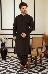 SUMMER'25 MEN KAMEEZ SHALWAR CHOCOLATE