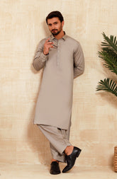 MEN KAMEEZ SHALWAR STEEL GREY