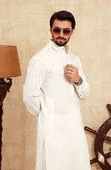 MEN KAMEEZ SHALWAR OFF WHITE