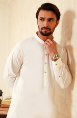 MEN KAMEEZ SHALWAR OFF WHITE