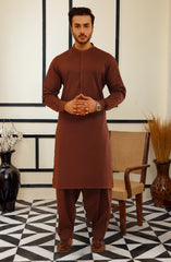 MAROON 100% COTTON KAMEEZ SHALWAR