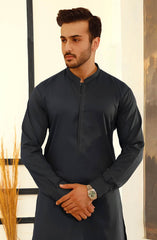 DARK GREY 100% COTTON KAMEEZ SHALWAR