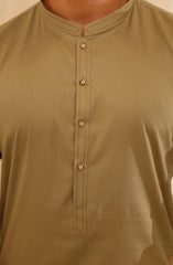 MEN KAMEEZ SHALWAR LIGHT OLIVE