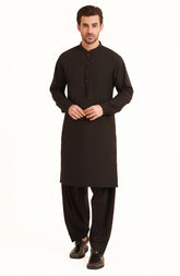 BLACK BLENDED KAMEEZ SHALWAR