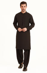BLACK BLENDED KAMEEZ SHALWAR