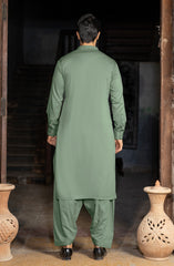 SAGE GREEN BLENDED KAMEEZ SHALWAR