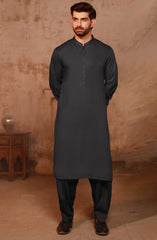 CHARCOAL BLENDED KAMEEZ SHALWAR CHARCOAL