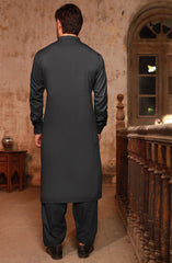CHARCOAL BLENDED KAMEEZ SHALWAR CHARCOAL