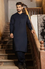 NAVY BLENDED KAMEEZ SHALWAR